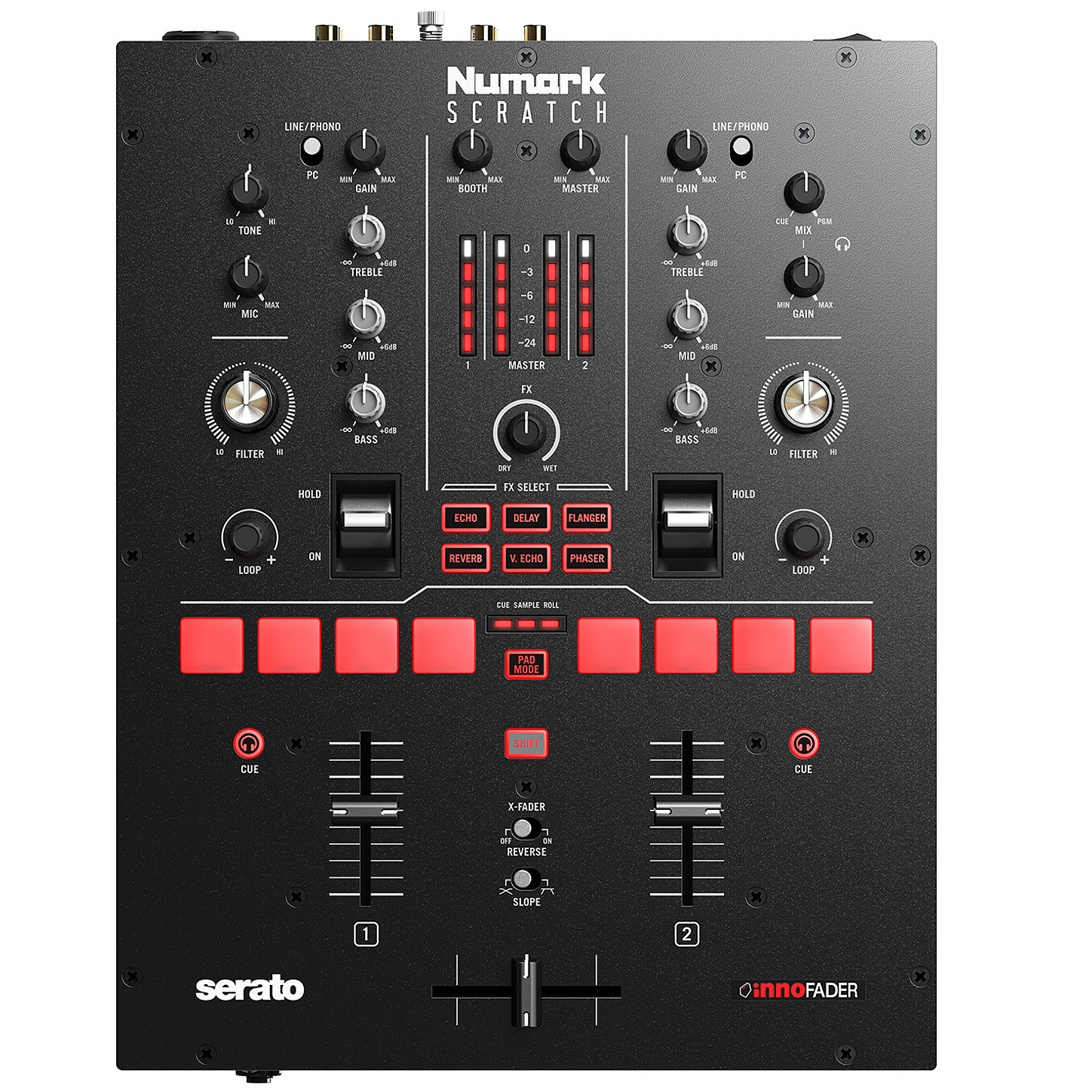 Numark Scratch DJミキサー　（箱無し） Mixer de 2 Canais Numark Scratch com 24 Bits - Equipamentos para